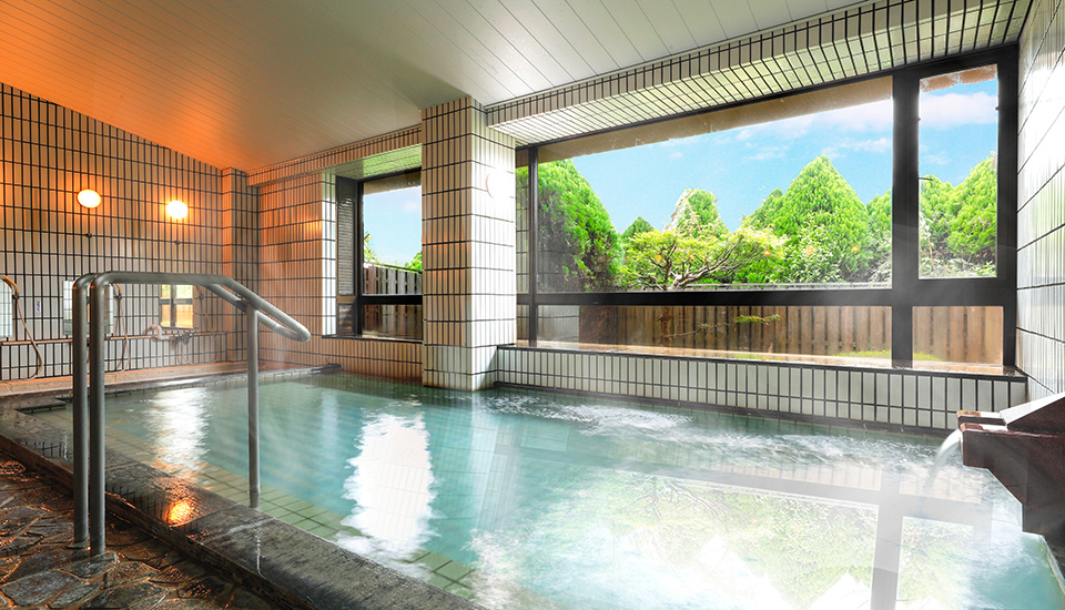 美榛苑の大浴場または露天風呂